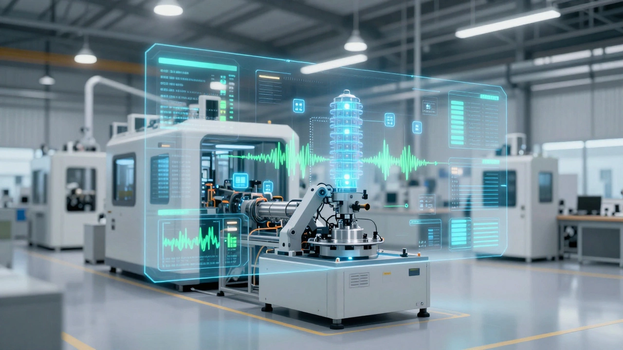 Цифровой двойник промышленного оборудования с датчиками мониторинга