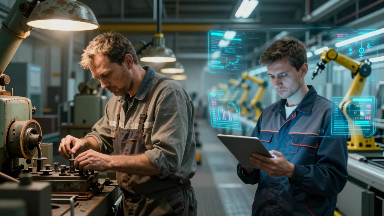 Превращение рабочего: от ручного труда к управлению автоматизированной системой через данные.