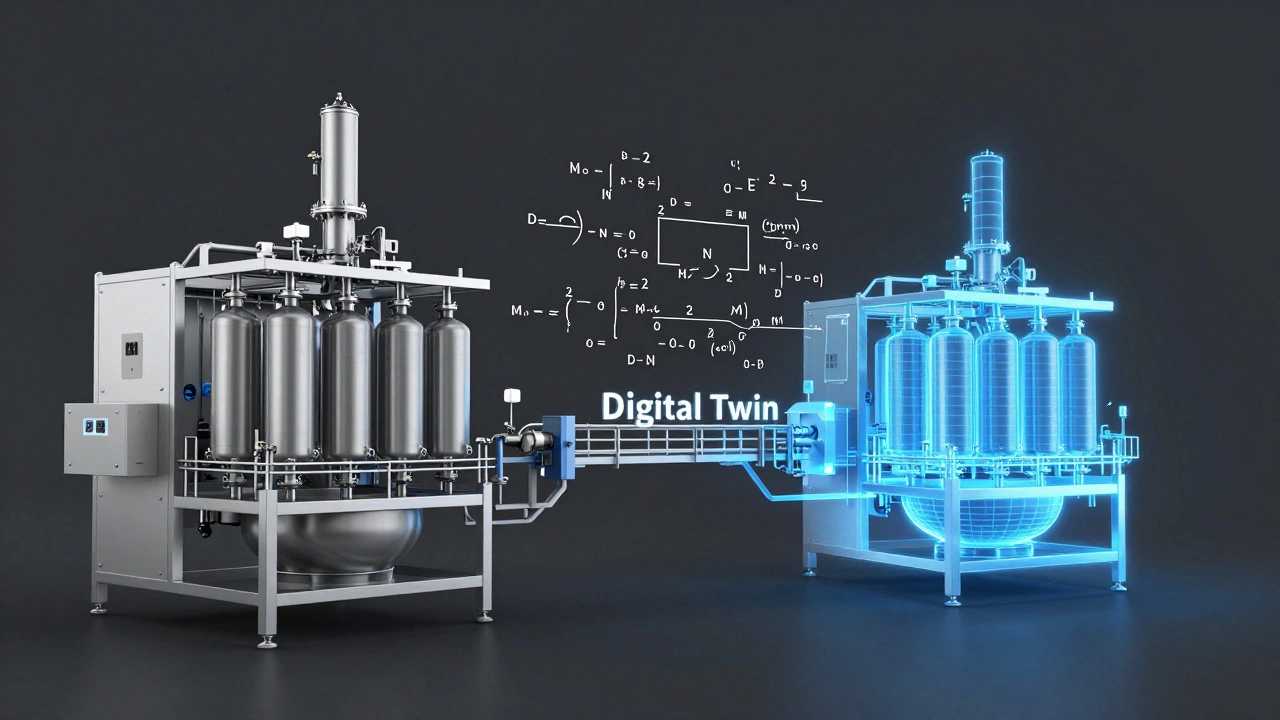Виртуальный цифровой двойник промышленной линии розлива для моделирования